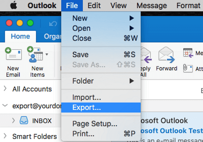 Outlook For Mac Cannot Export Data