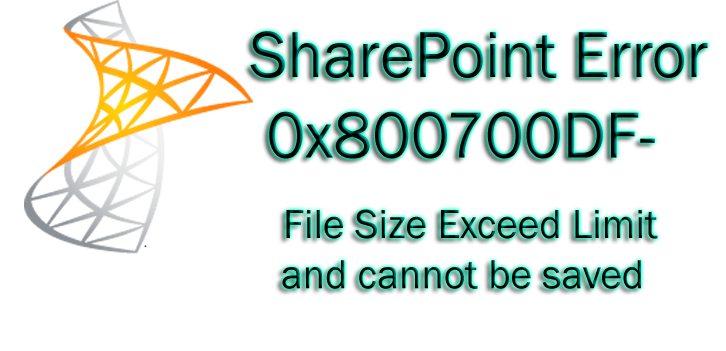 fix sharepoint error 0x800700df