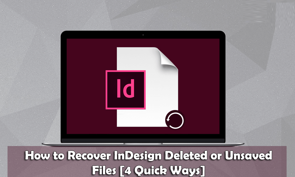recover InDesign document 