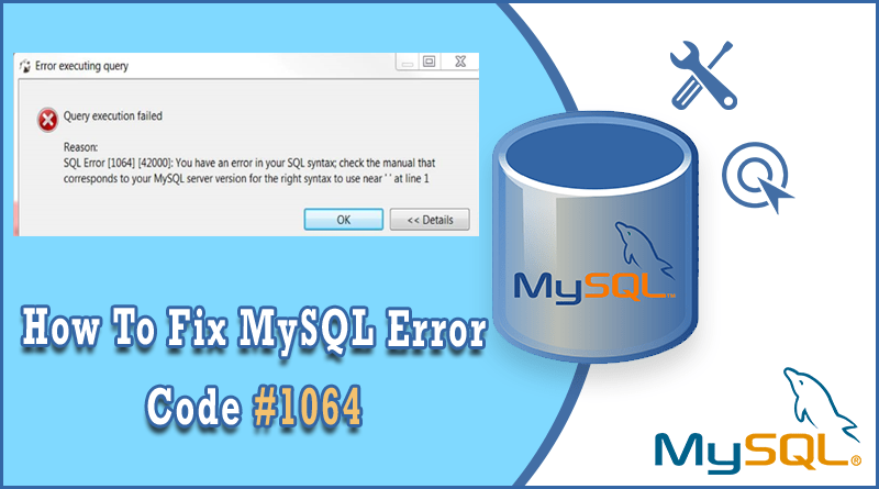 mysql query failed with error 1064